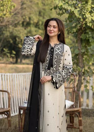 Agha Noor 3Pcs Lawn Embroidered A939