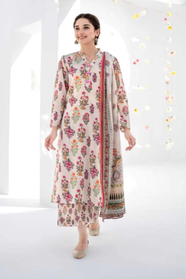 Baroque 3Pcs Digital Lawn Printed Q637
