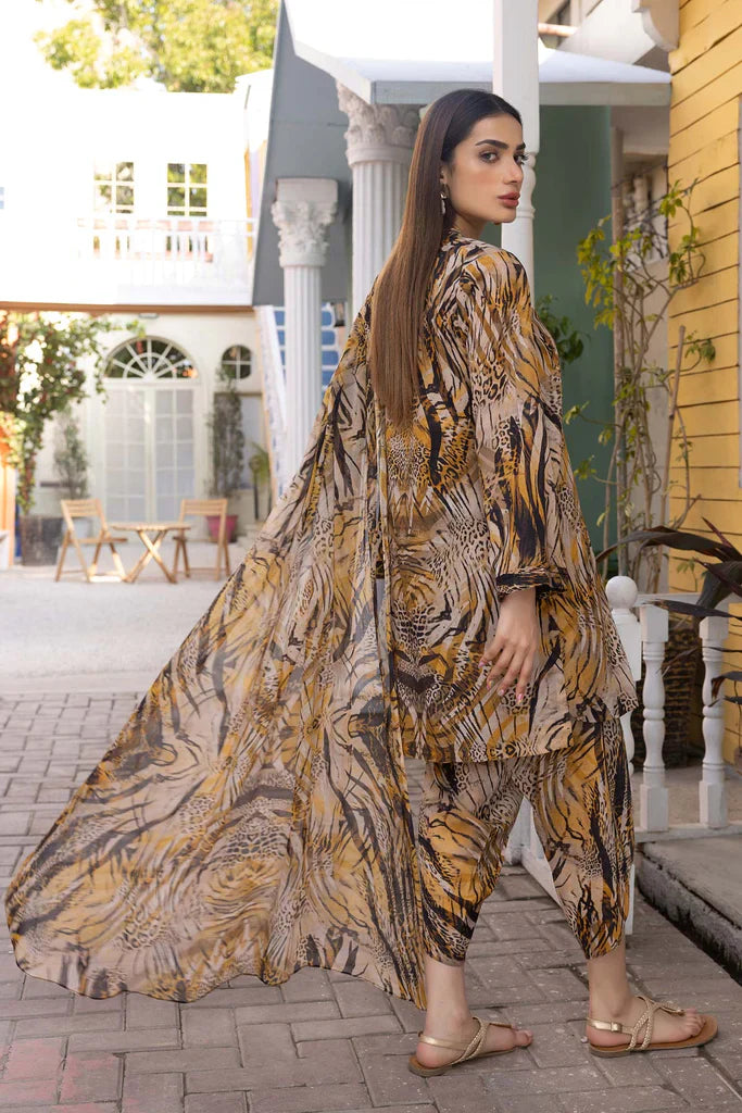 Charzima 3Pcs Digital Lawn Printed Q635