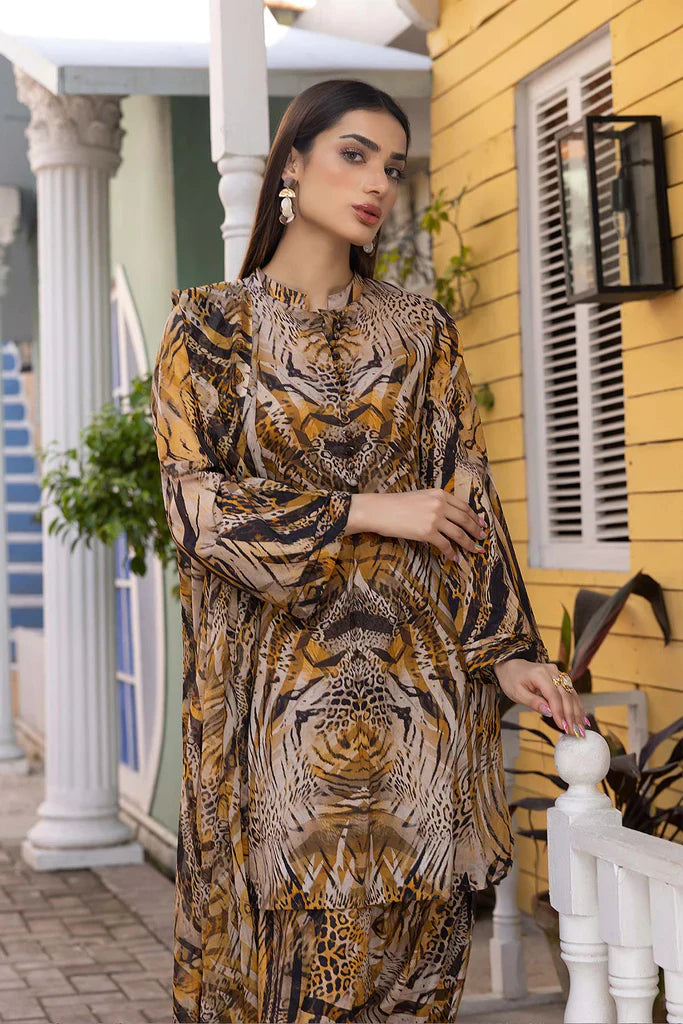 Charzima 3Pcs Digital Lawn Printed Q635