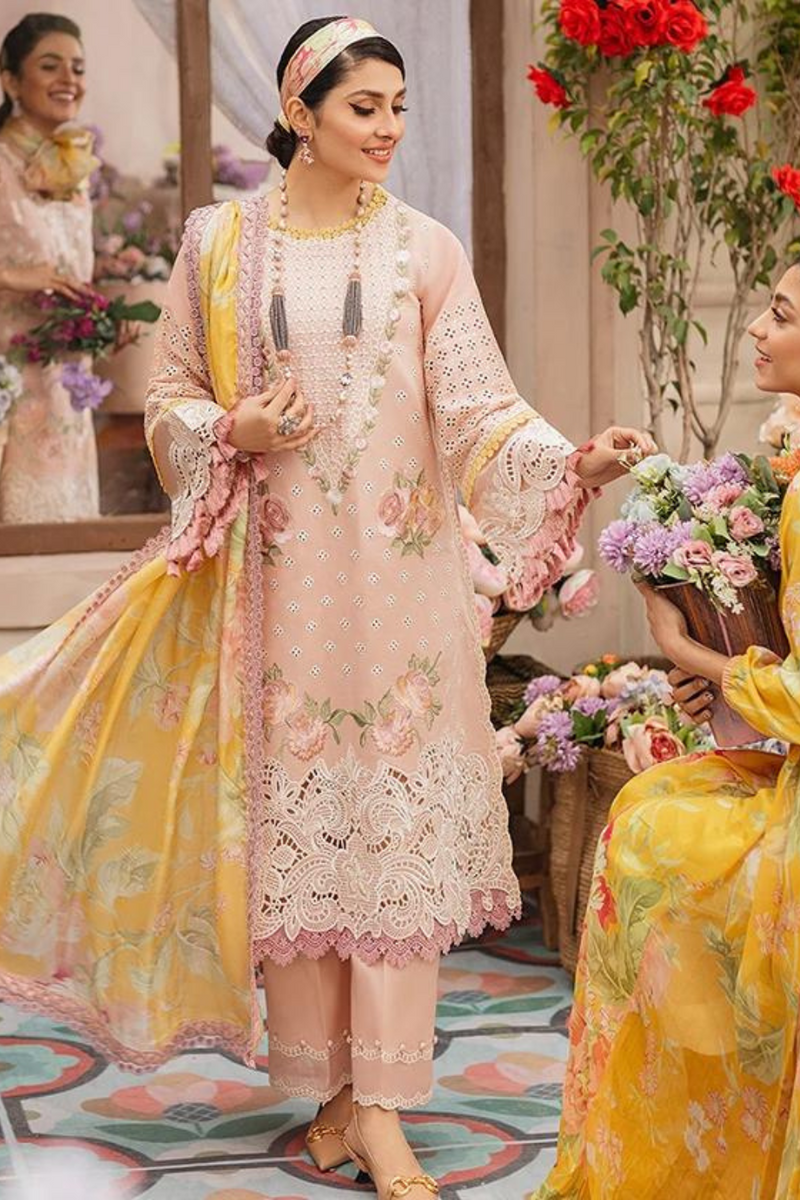 Mushq 3PC LAWN EMBROIDERED A183