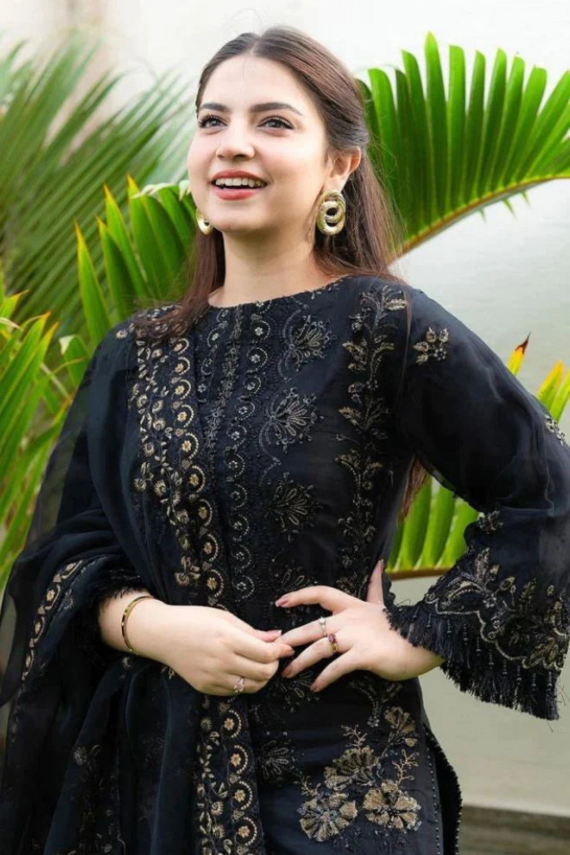 Khaadi 3PC LAWN EMBROIDERED A198